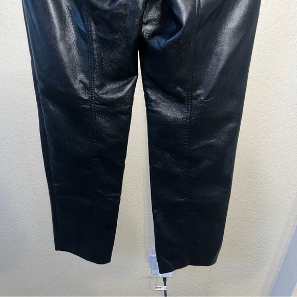 Aritzia Wilfred Black Leather Pants Size 2 - Picture 8 of 10